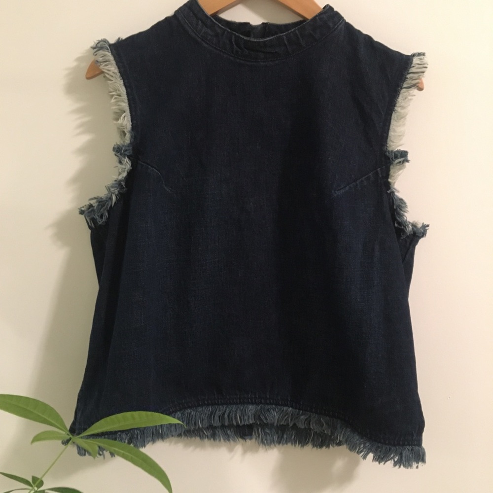 GAP Denim Sleeveless Top M